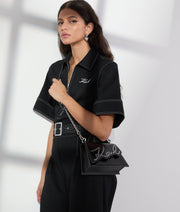 K/SIGNATURE SMALL STUDDED CROSSBODY BAG