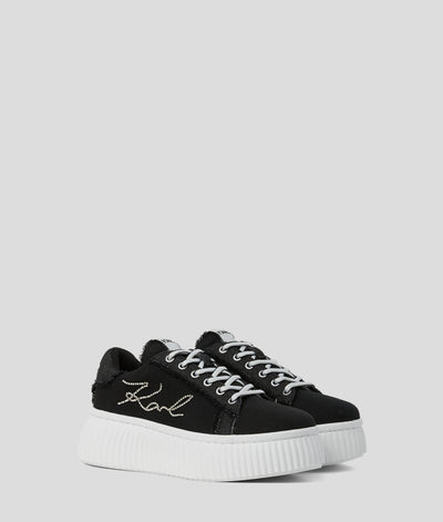 KARL SIGNATURE KREEPER DENIM SNEAKERS
